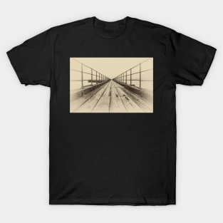 Blyth pier looking out to sea T-Shirt